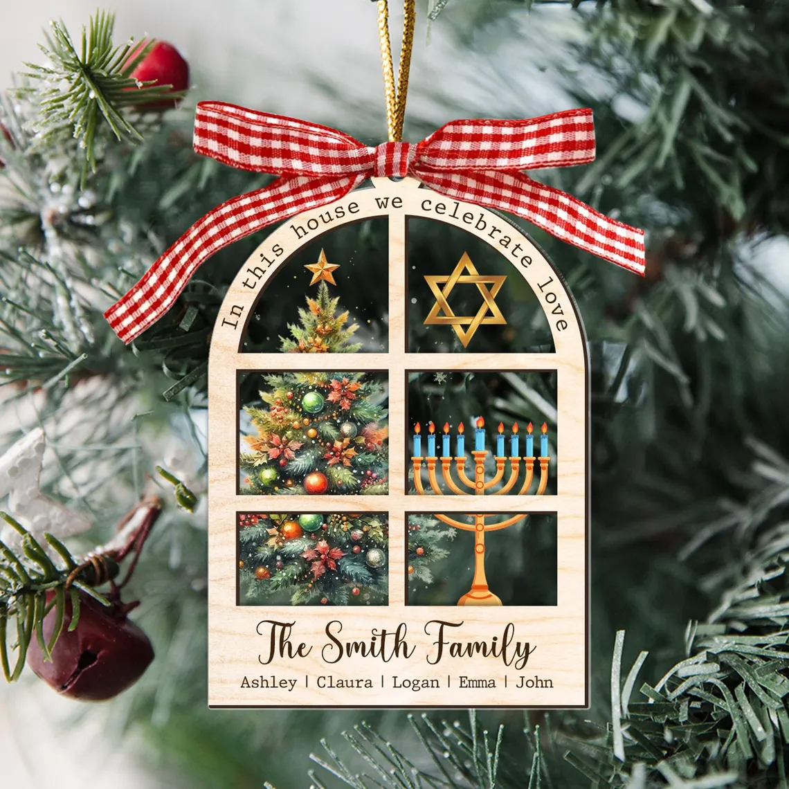 Hanukkah Ornament Family Christmas Ornament