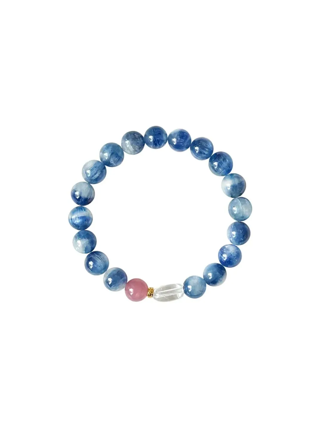 Amethyst and Purple Horse Pink Bracelet · Healing Blue Beaded Bracelet · 18.5cm (suitable for wrists around 16-17)