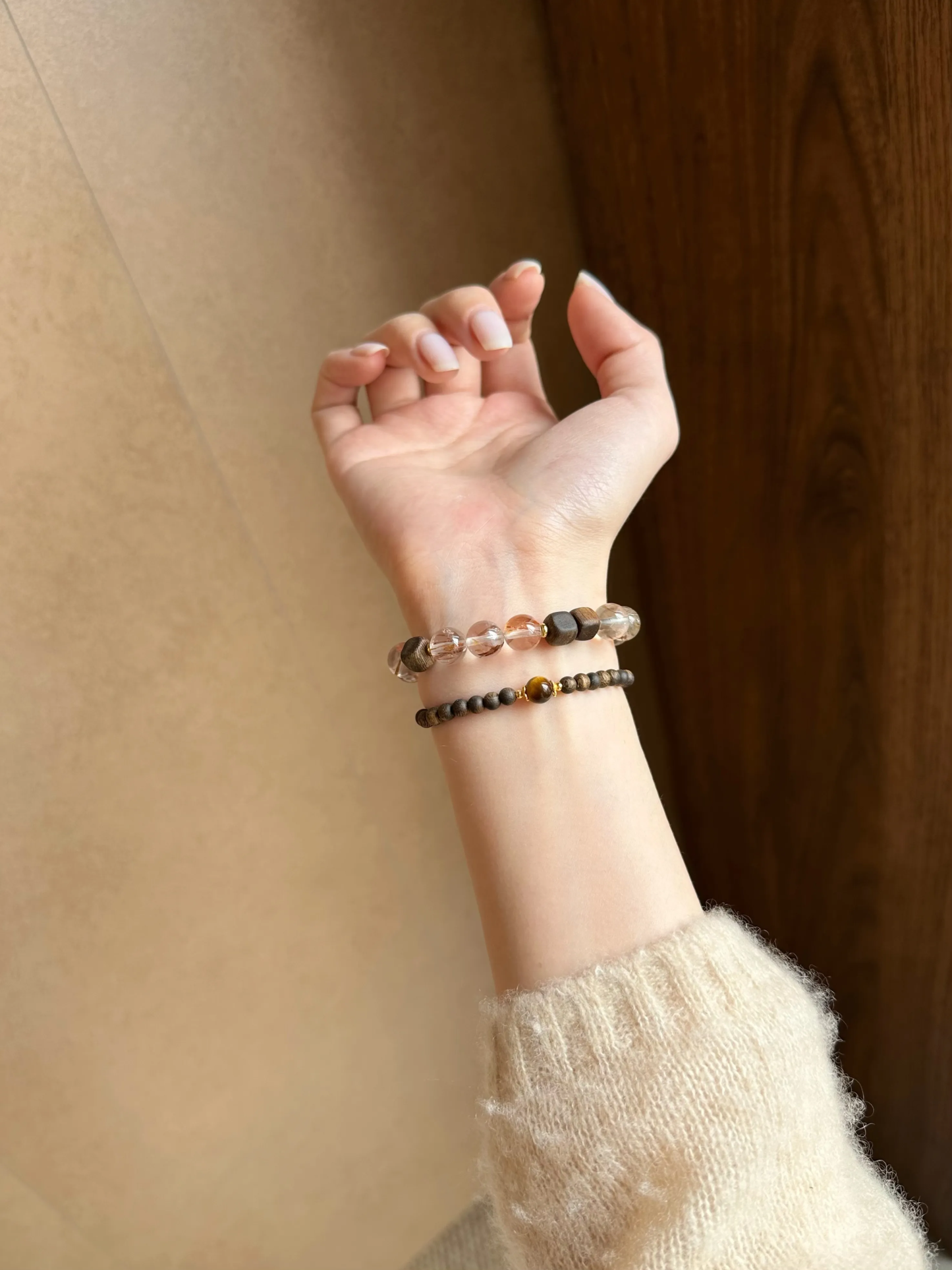 New Chinese style cultural play chess nan yellow tiger eye agarwood bracelet · support career bracelet