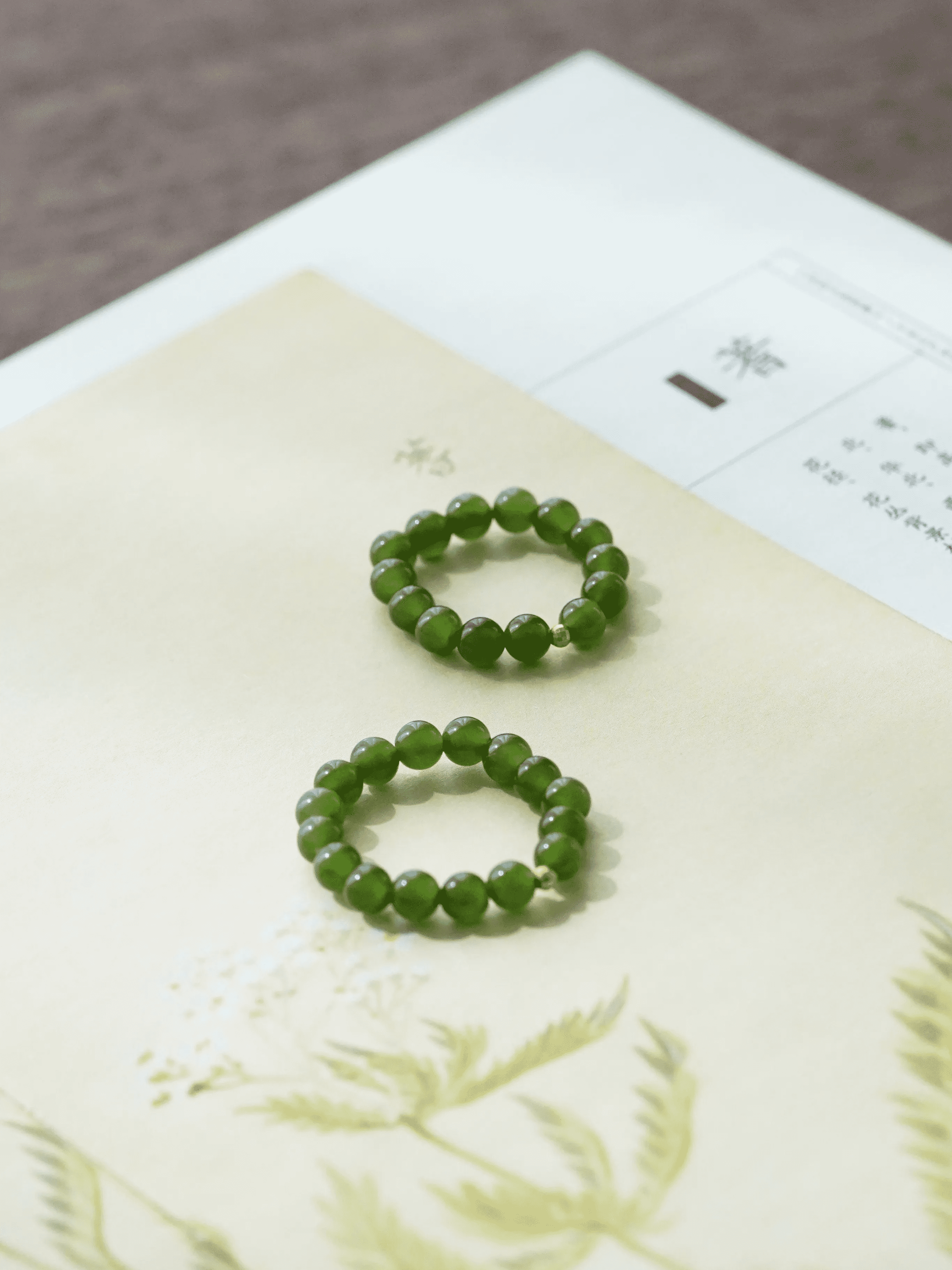 Natural Hetian Jasper 18k Gold Chinese Style Ring · Hong Kong Size 12 (Suitable for finger circumference 51mm)