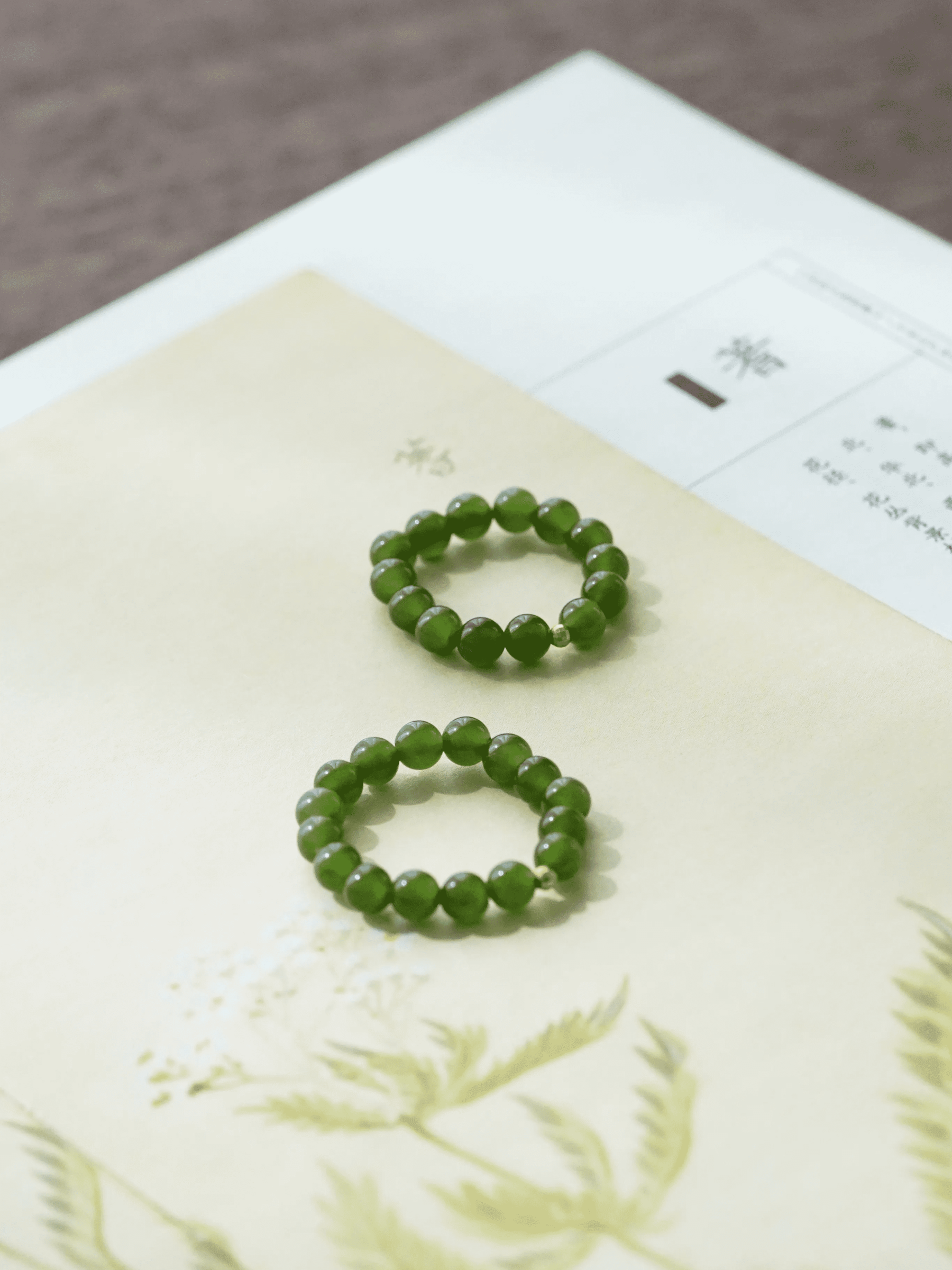 Natural Hetian Jasper 18k Gold Chinese Style Ring · Hong Kong Size 12 (Suitable for finger circumference 51mm)