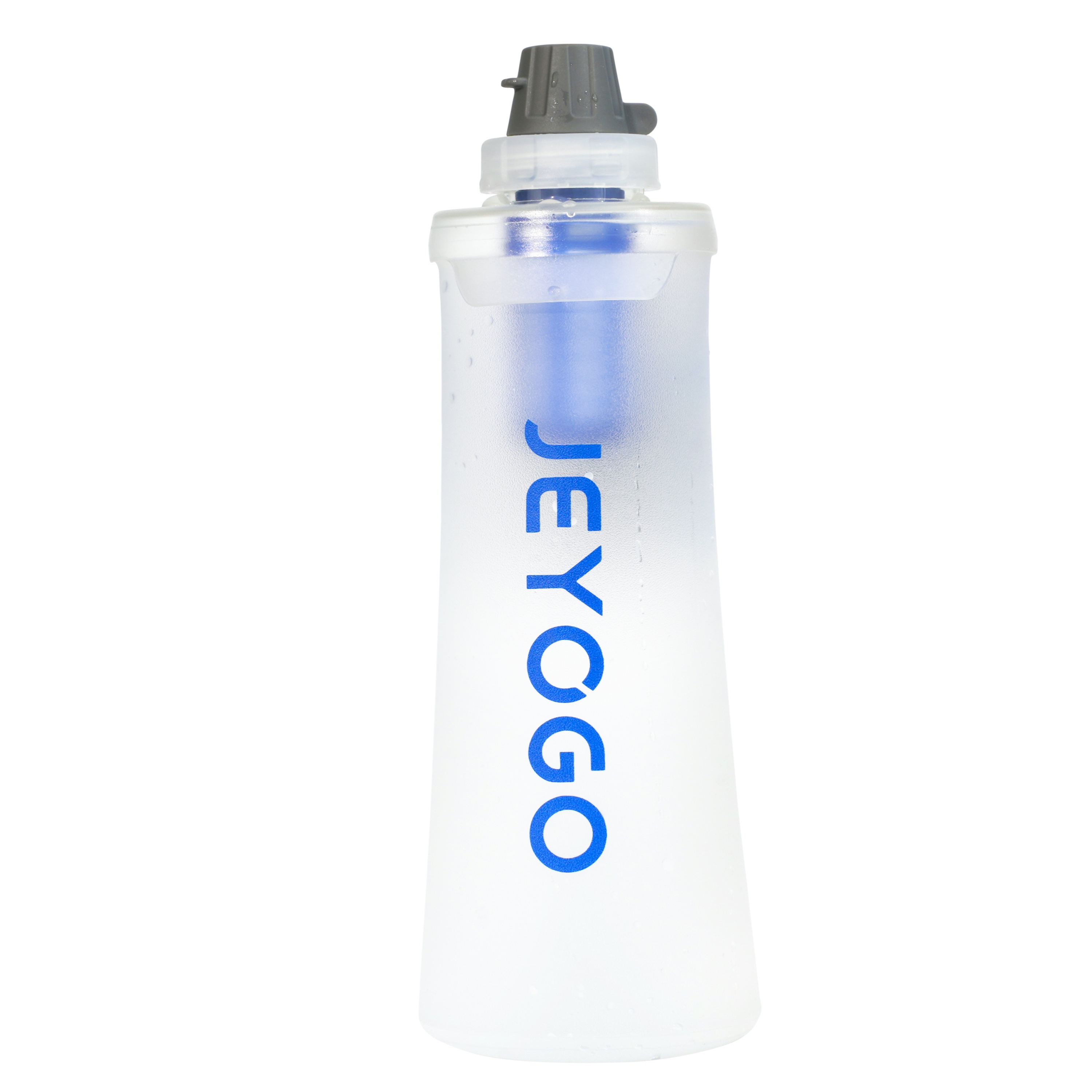JEYOGO Collapsible Water Filter Bottle – 1L Outdoor Water Filtration Bladder with EPA Registered & BPA-Free Safe Material for Hiking, Trail Running, Cycling, and Camping