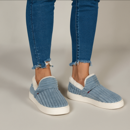 Ribbed Home Slippers With Non Slip Base