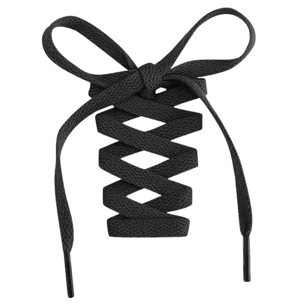 Pair of 2 Oval Athletic 4mm Thick Half Round Shoe Laces