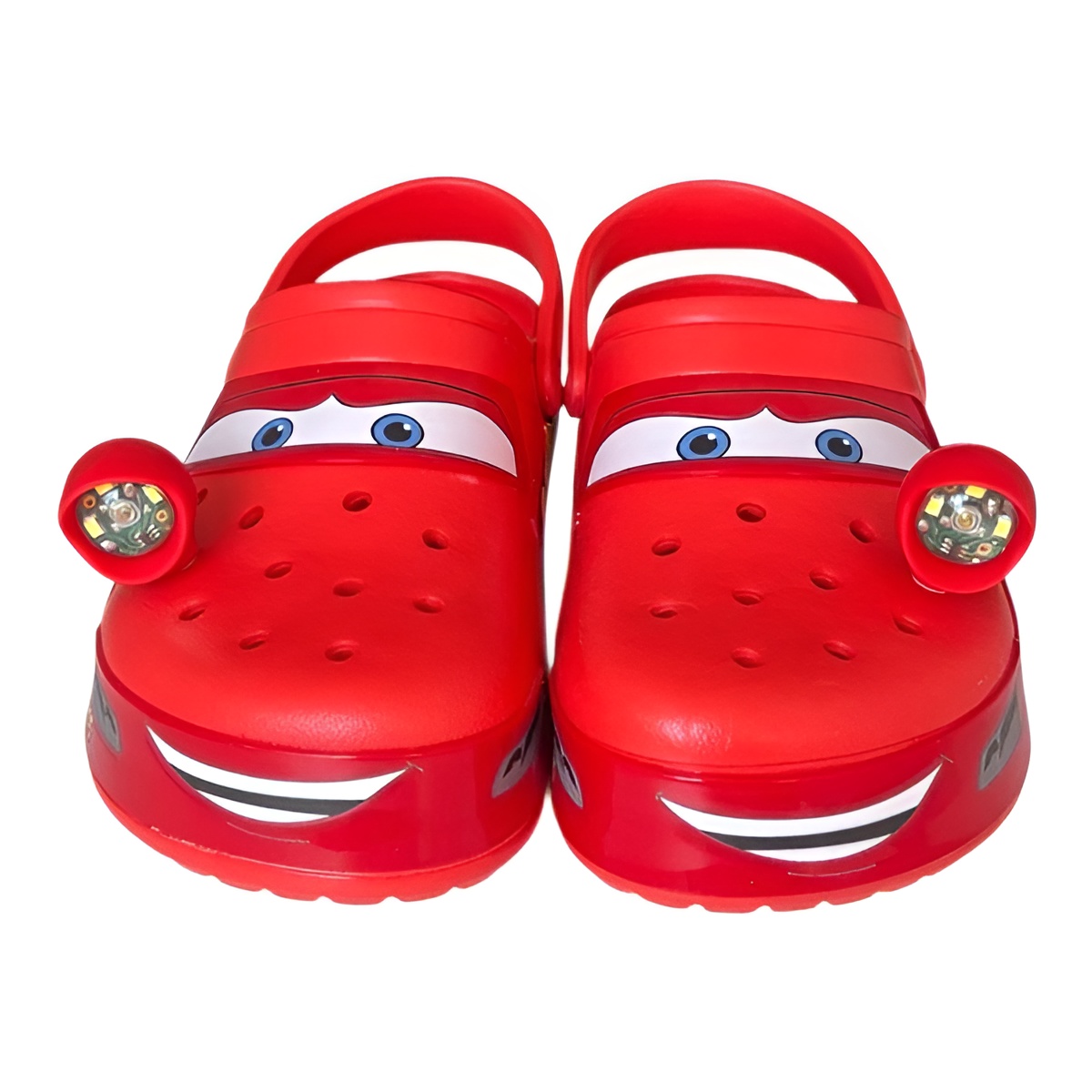 Women and Men Cartoon Race Car Clogs Slip-On Sandals