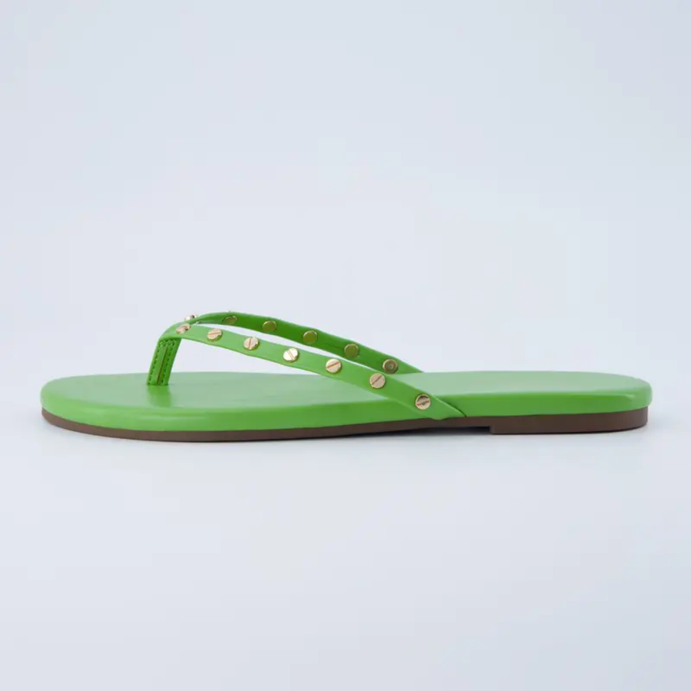 Women's Memory Foam EVA Sandals - All-Day Comfort in Green - Back View