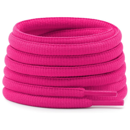 Oval Athletic Pair of 2 4mm Thick Half Round Shoe Laces 