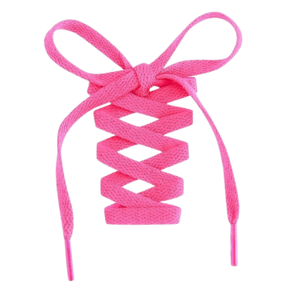 Pair of 2 Flat Shoelaces for Sneakers