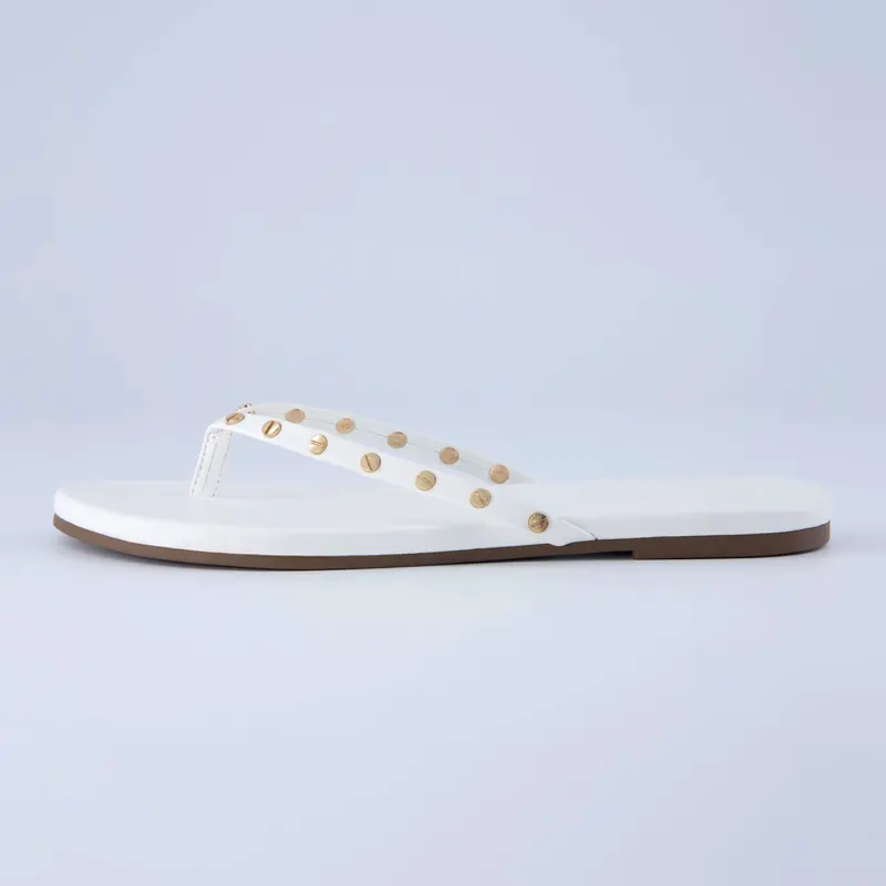 Women's Memory Foam EVA Sandals - All-Day Comfort in White - Top View