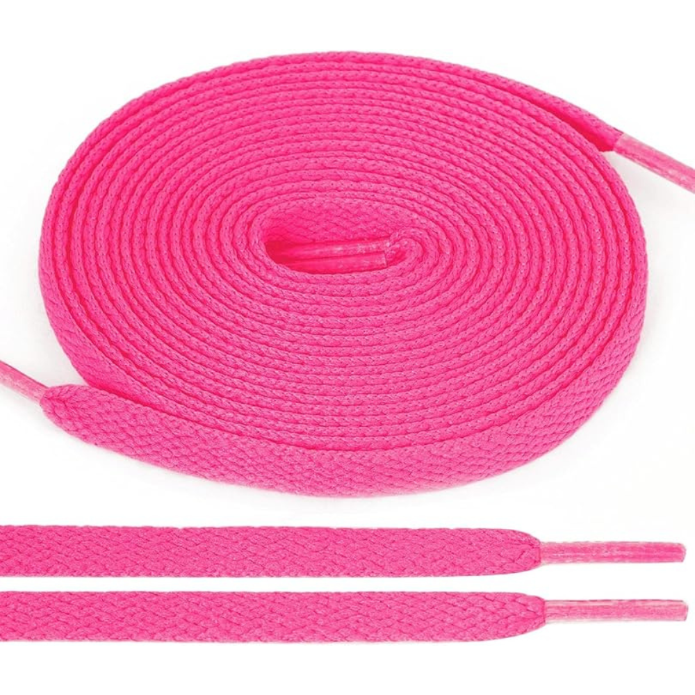 Pair of 2 Flat Shoelaces for Sneakers