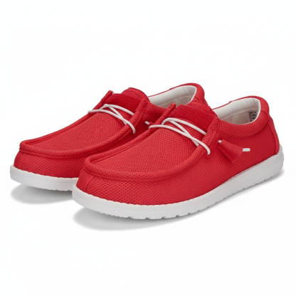 Men Casual Lightweight Loafers with Elastic Laces