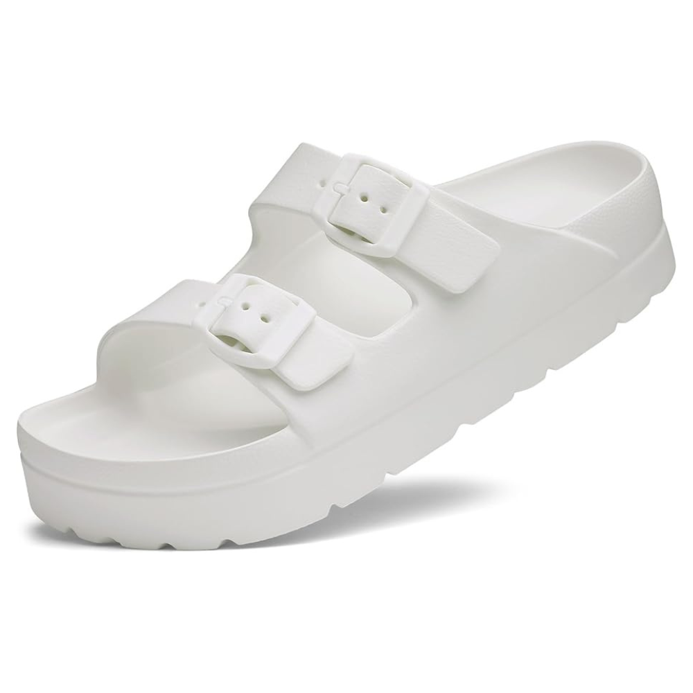 Women Lightweight Foam Slides Sandals with Adjustable BuckleWomen Lightweight Foam Slides Sandals With Adjustable Buckle - Image 13