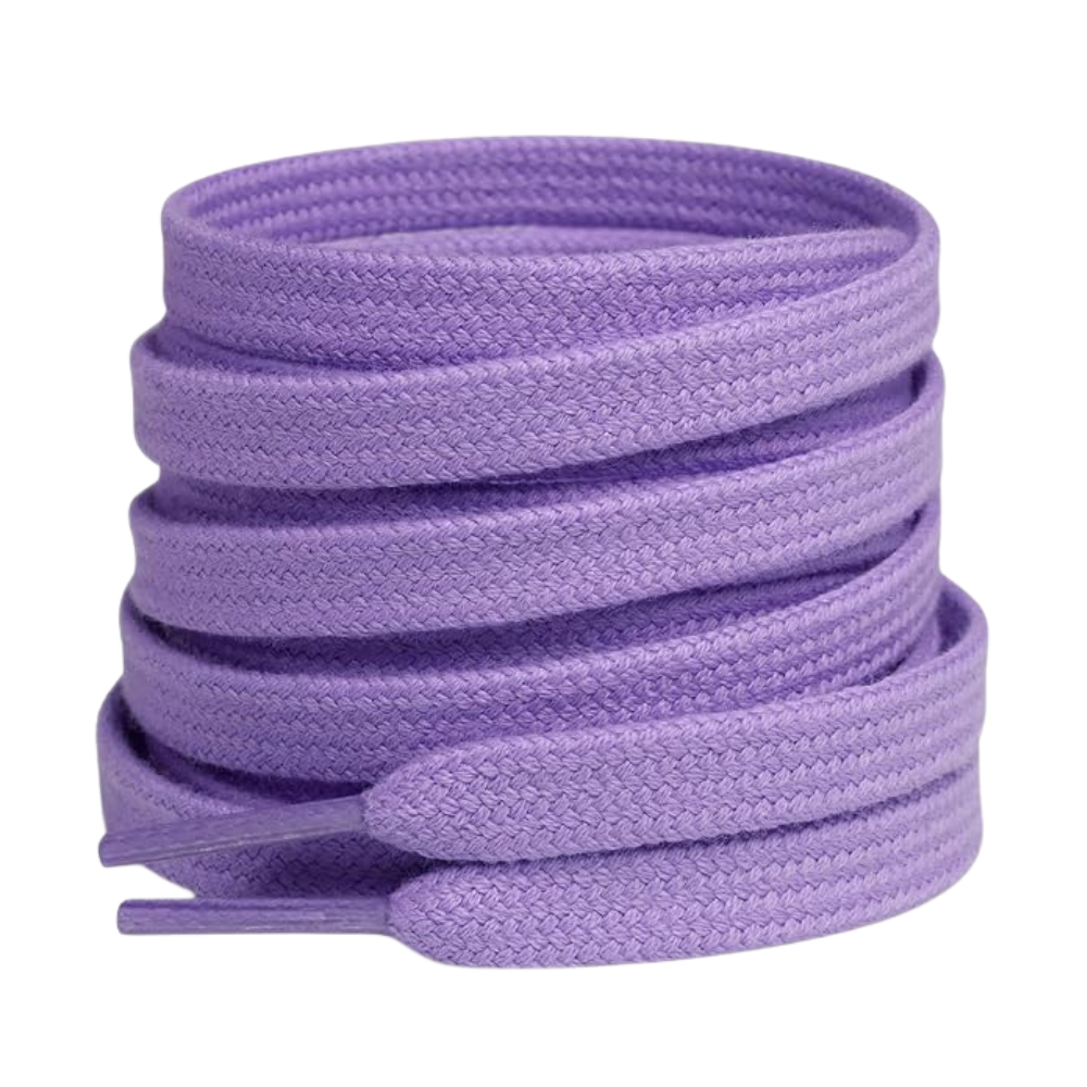 Pair of 2 Cotton Flat Shoelaces Wide for Sneakers and Athletic ShoesPair of 2 Cotton Flat Shoelaces Wide for Shoes - Image 12