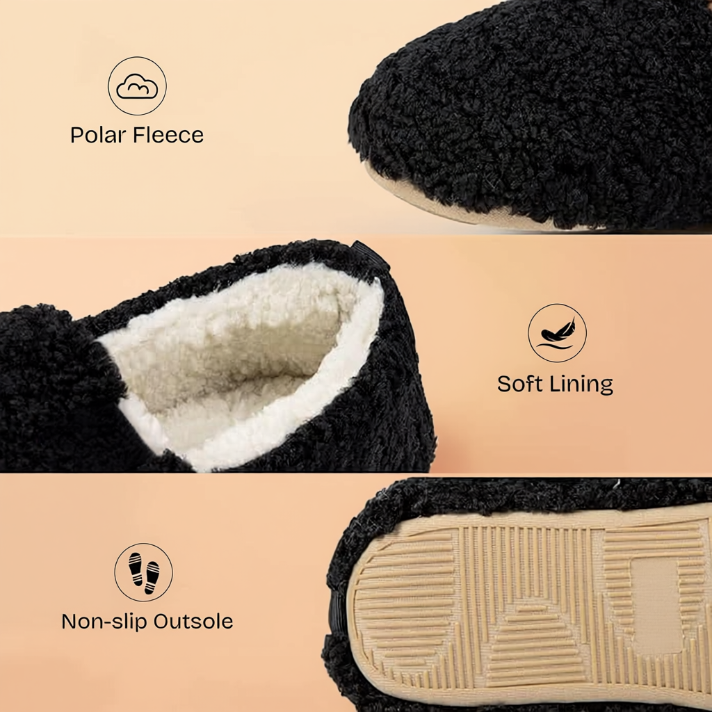 Cozy Polar Fleece Loafer Lightweight Foam SlippersCozy Polar Fleece Loafer Lightweight Foam Slippers - Image 4