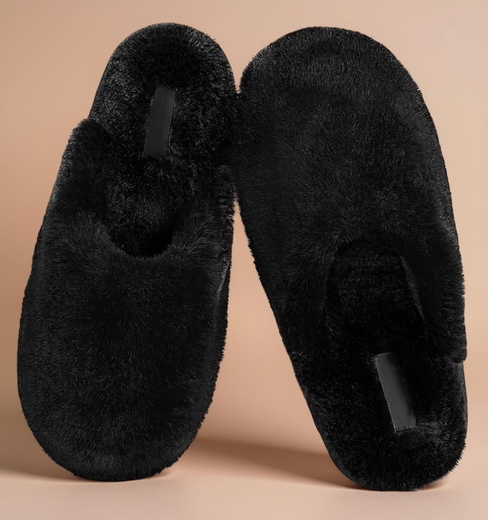 Comfy Women’s Fuzzy Memory Foam Scuff Slippers