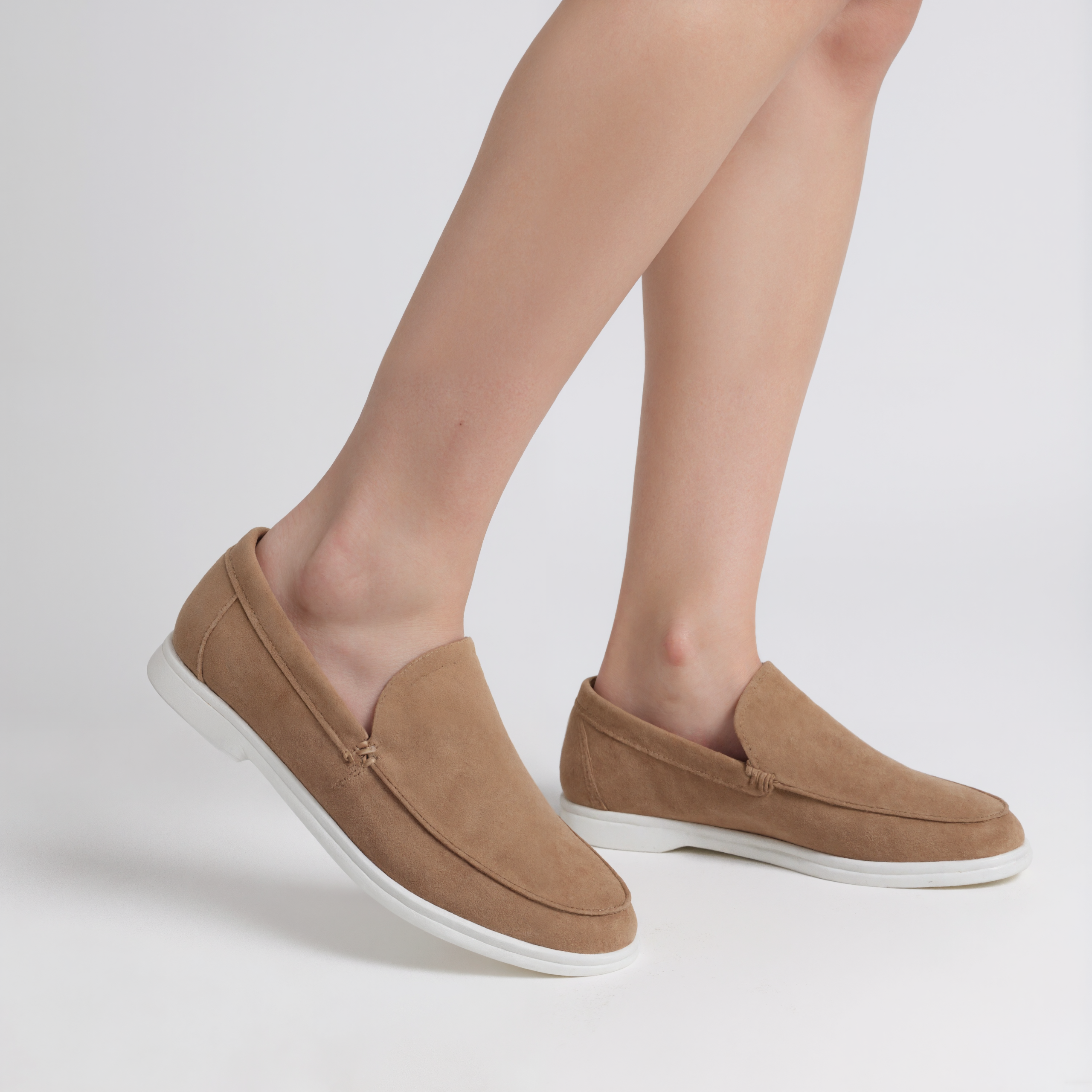 Classic Suede Loafers In Vintage StyleClassic Suede Loafers In Vintage Style - Image 7