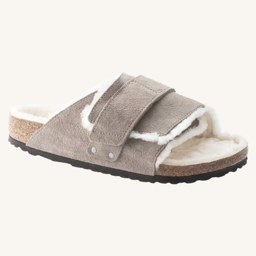 Kyoto Shearling Jacket Men Classic Warm Winter OuterwearKyoto Shearling Sandal Shoes Comfortable Casual Footwear - Image 4