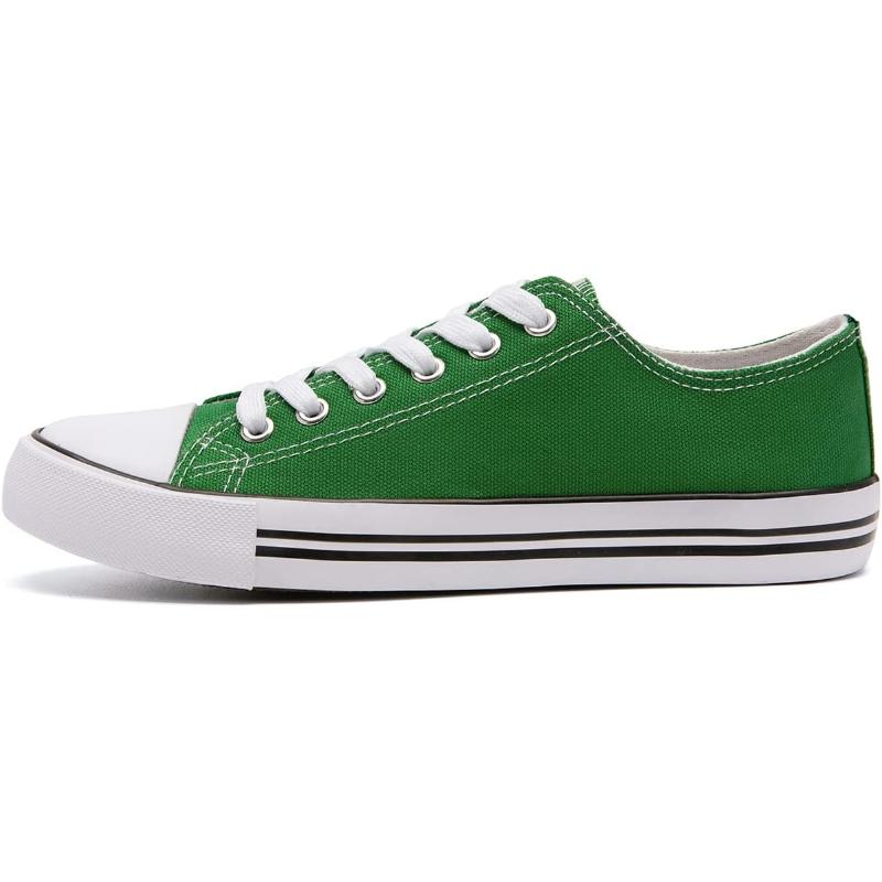 Solid Color Canvas Lace Up SneakersSolid Color Canvas Lace Up Sneakers - Image 4