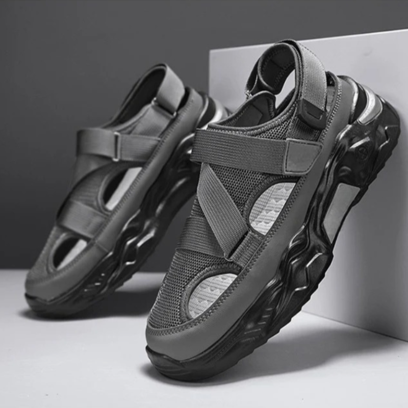 Printed Mesh Style SandalPrinted Mesh Style Sandal - Image 3