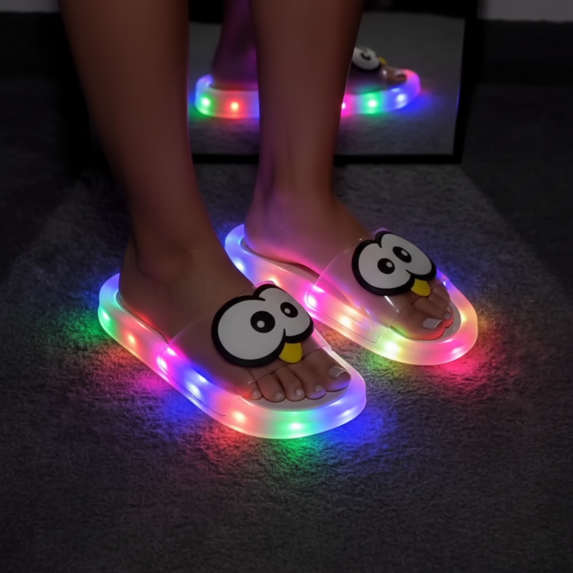 Mud Pie Light Up Smiley Casual Sandals