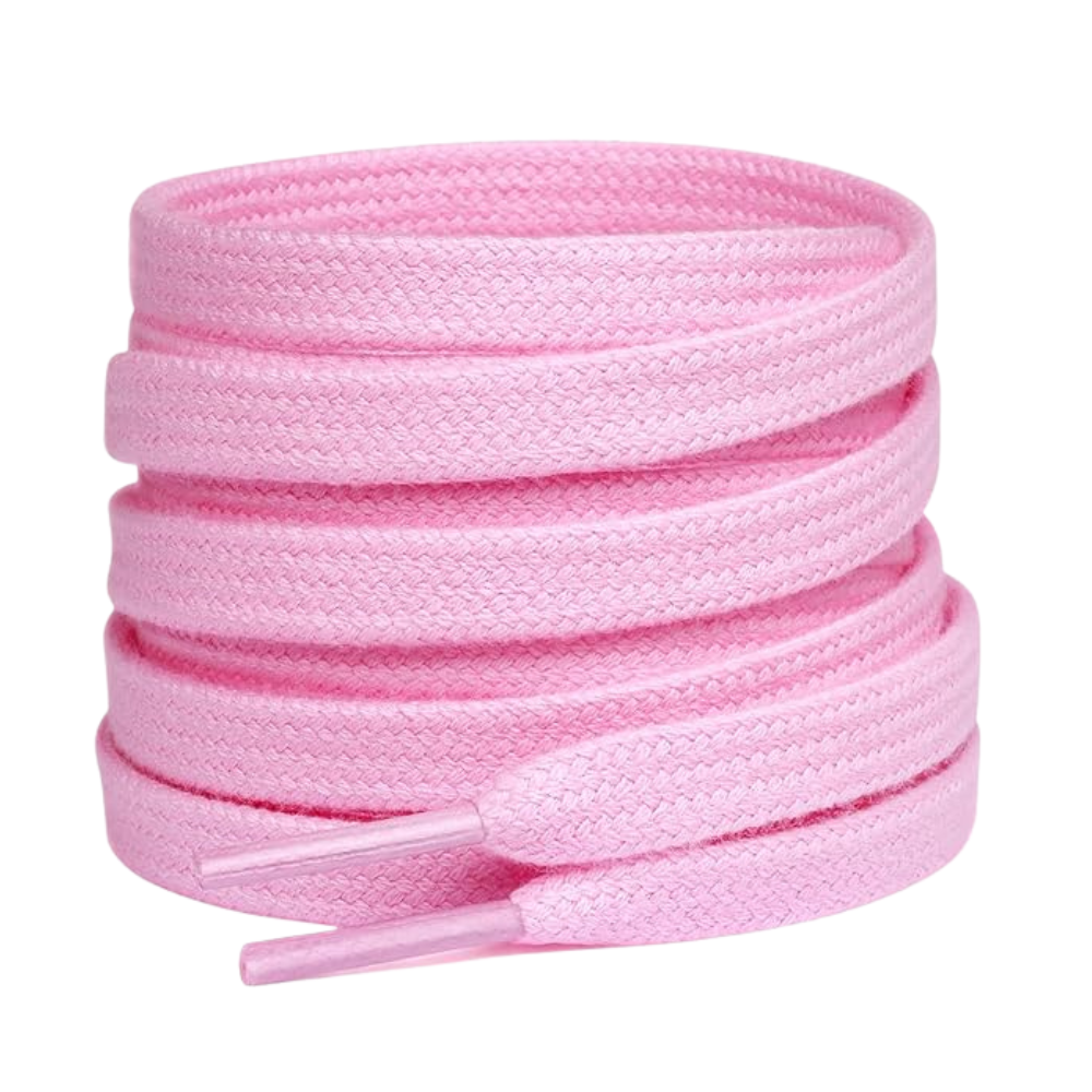 Pair of 2 Cotton Flat Shoelaces Wide for Sneakers and Athletic ShoesPair of 2 Cotton Flat Shoelaces Wide for Shoes - Image 16