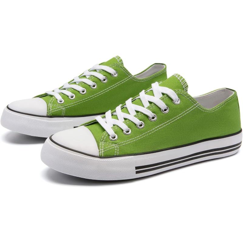 Solid Color Canvas Lace Up SneakersSolid Color Canvas Lace Up Sneakers - Image 9