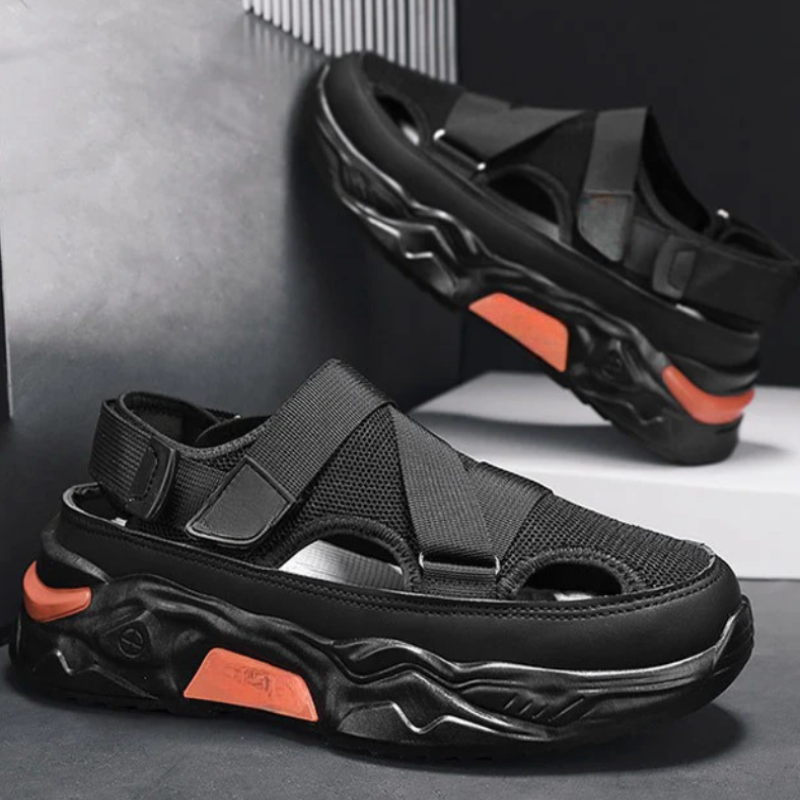 Printed Mesh Style SandalPrinted Mesh Style Sandal - Image 4