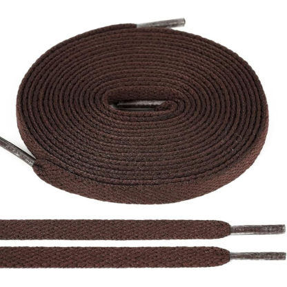 Pair of 2 Flat Shoelaces for Sneakers