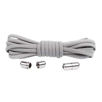 Half Round No Tie Elastic Stretch Tieless Shoelaces   