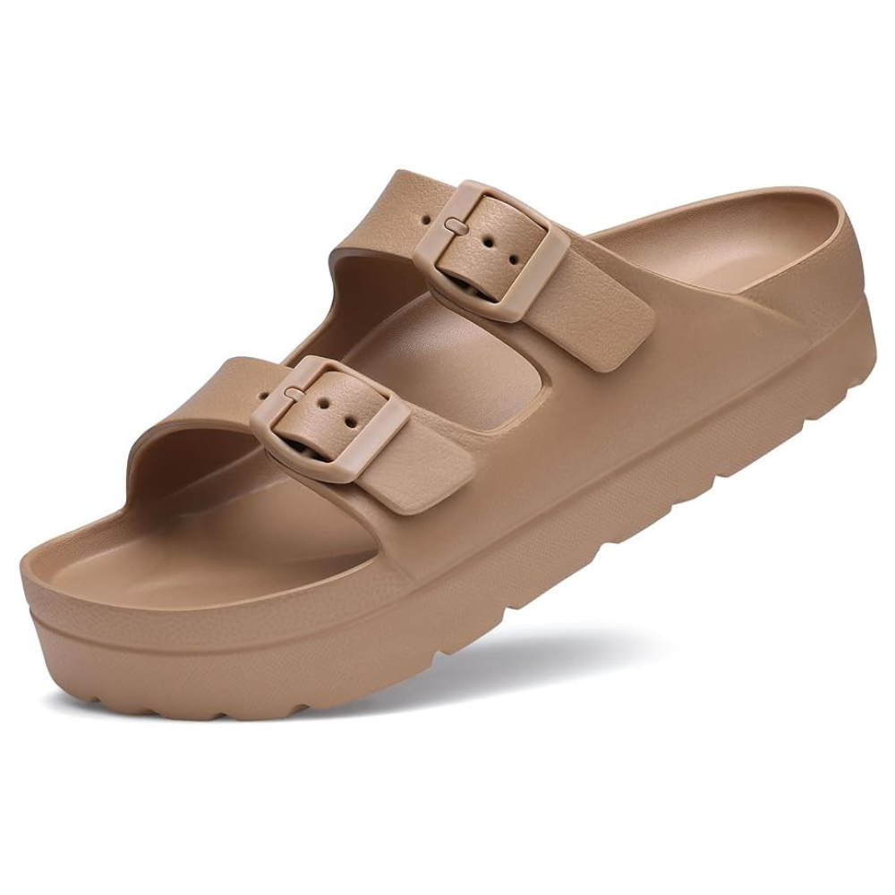 Women Lightweight Foam Slides Sandals with Adjustable BuckleWomen Lightweight Foam Slides Sandals With Adjustable Buckle - Image 11