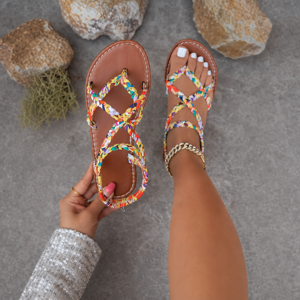Casual Minimalist Beach Fashion Flat Sandals For Women