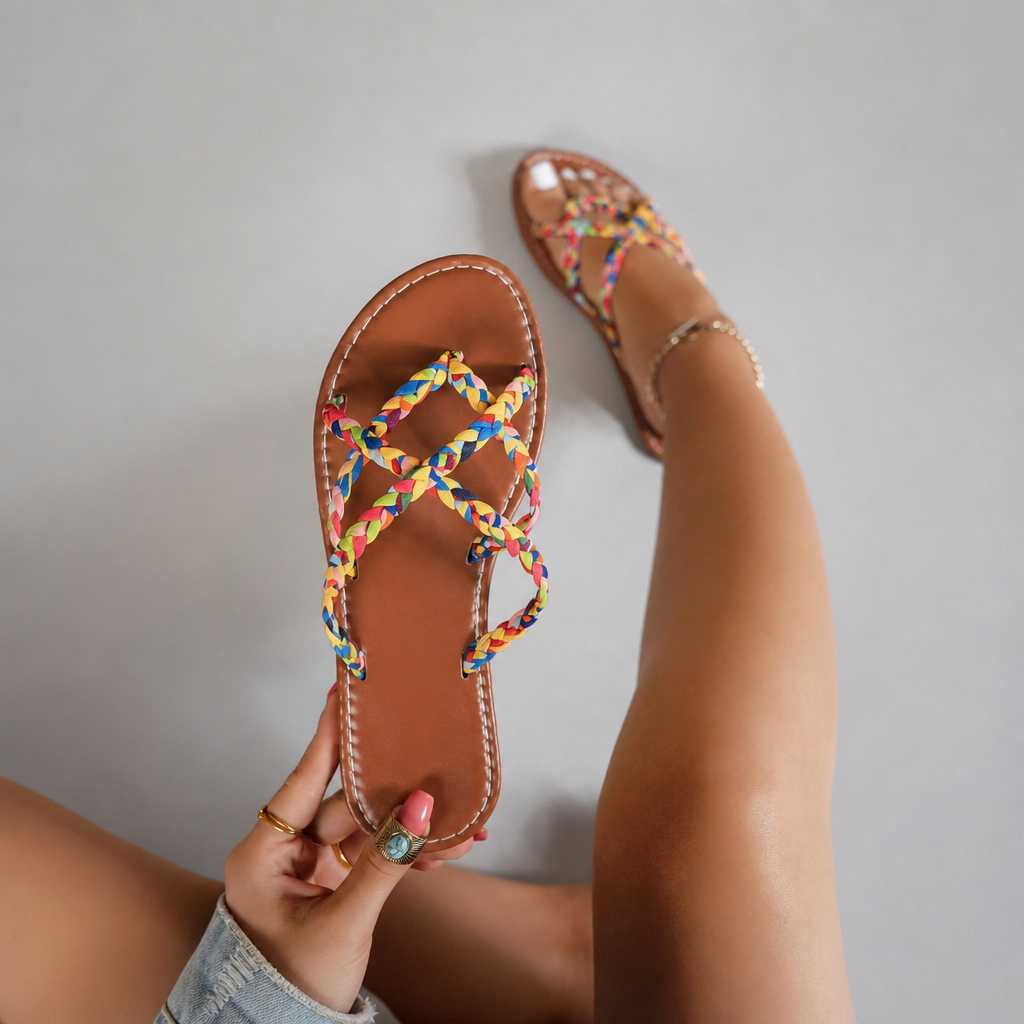 Casual Minimalist Beach Fashion Flat Sandals For Women