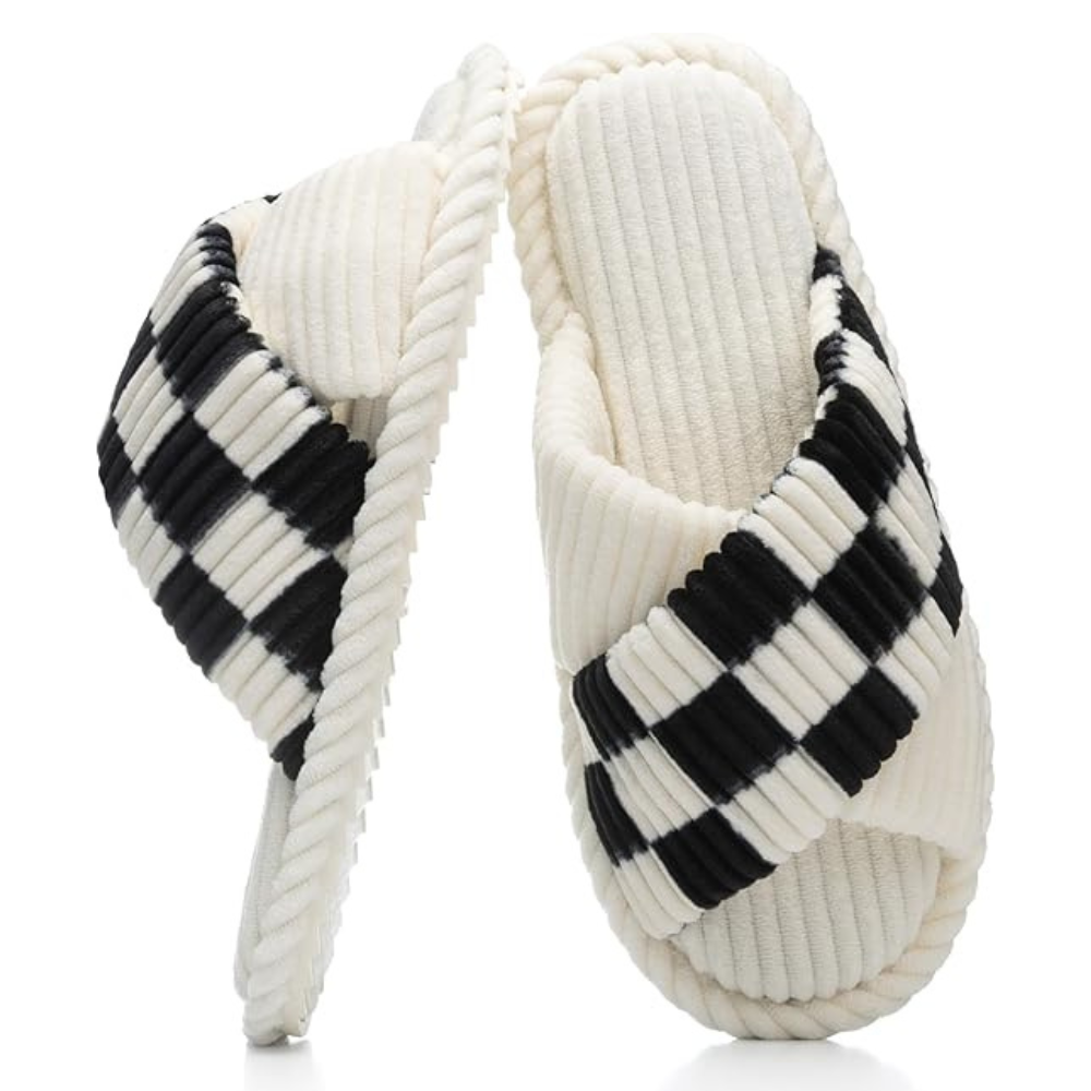 Womens Memory Foam Open Toe Crossband Slides Women Memory Foam Open Toe Crossband Slides  - Image 6