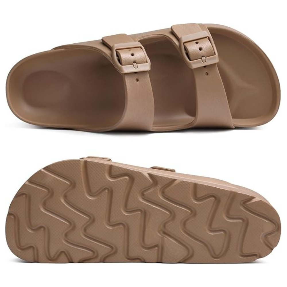 Women Lightweight Foam Slides Sandals with Adjustable BuckleWomen Lightweight Foam Slides Sandals With Adjustable Buckle - Image 12