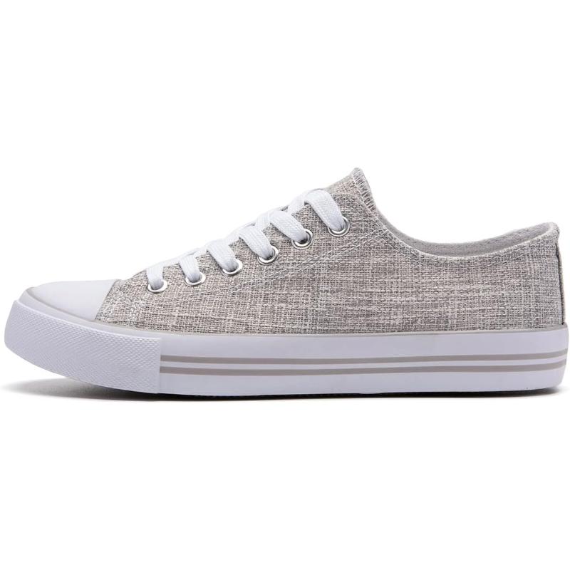 Women's Mono Canvas Lace-Up SneakersWomen's Mono Canvas Lace-Up Sneakers - Image 46