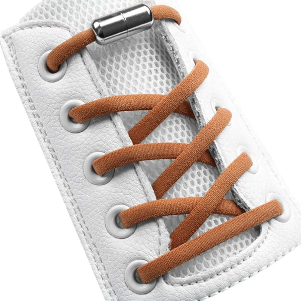 Half Round No Tie Elastic Stretch Tieless Shoelaces   Half Round No Tie Elastic Stretch Tieless Shoelaces    - Image 5