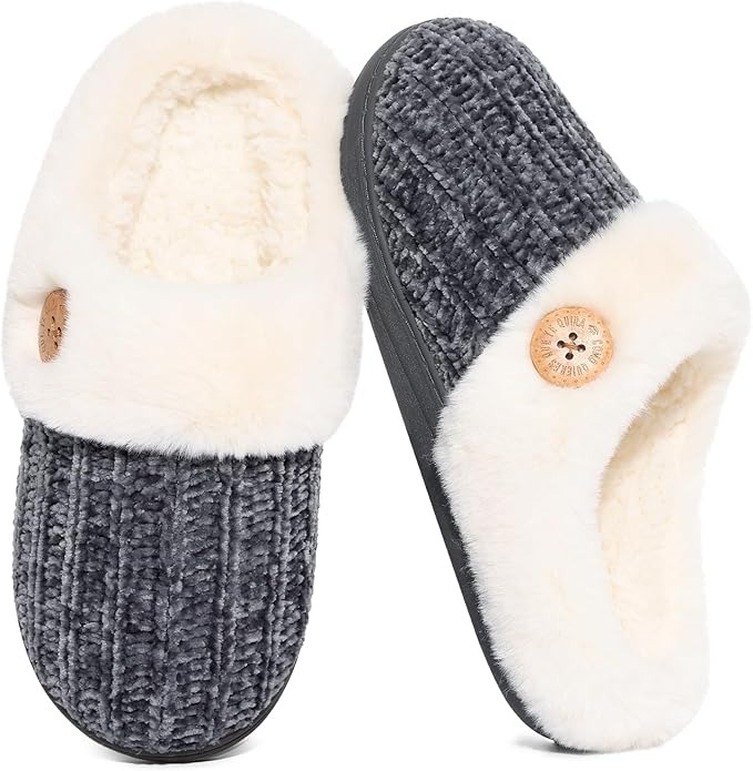 Classic Knit House Slippers Indoor Outdoor LightweightClassic Knit House Slippers Indoor Outdoor Lightweight - Image 12
