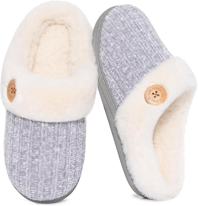 Classic Knit House Slippers Indoor Outdoor Lightweight