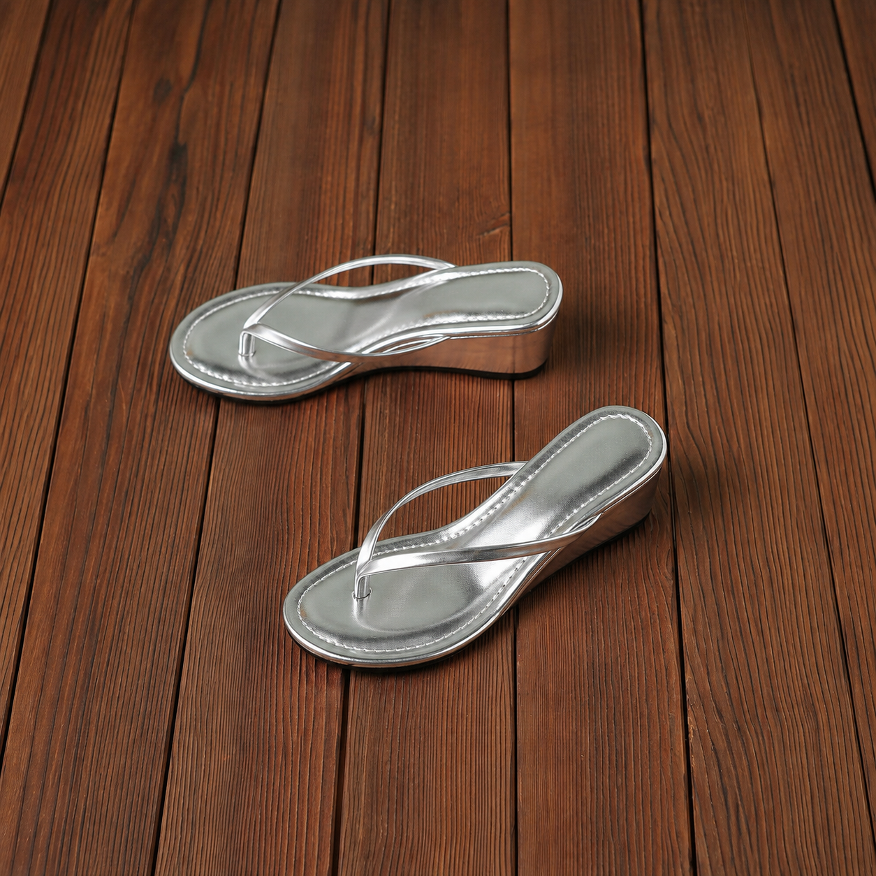 Casual Solid Wedge Mules Sandals For Women