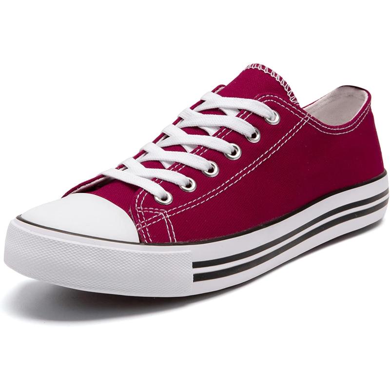 Solid Color Canvas Lace Up SneakersSolid Color Canvas Lace Up Sneakers - Image 46