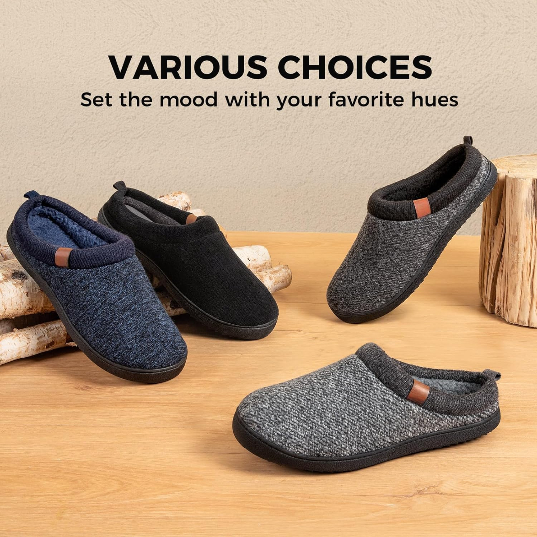 Men indoor slippers detail view