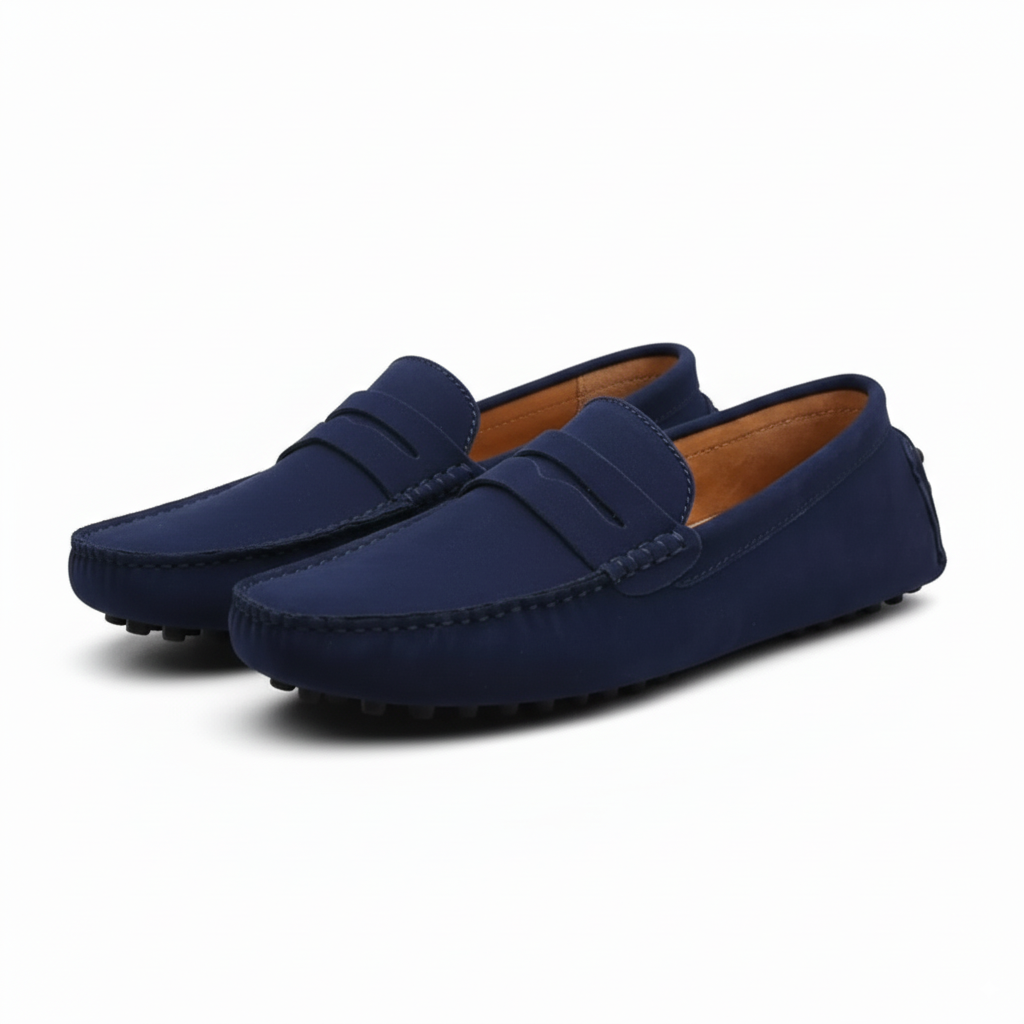 Men's Old Money Sleek Slip On Penny Loafers