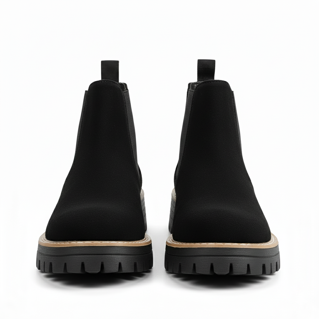 Women's Chunky Platform Chelsea Boots with Cushioned InsoleChunky Platform Boots With Cushioned Insole For Women - Image 4