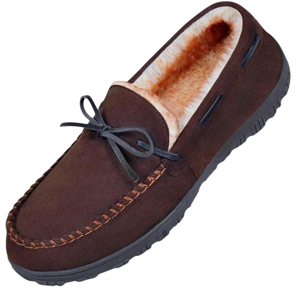 Men Moccasin With Cozy Memory Foam SlippersMen Moccasin With Cozy Memory Foam Slippers - Image 3
