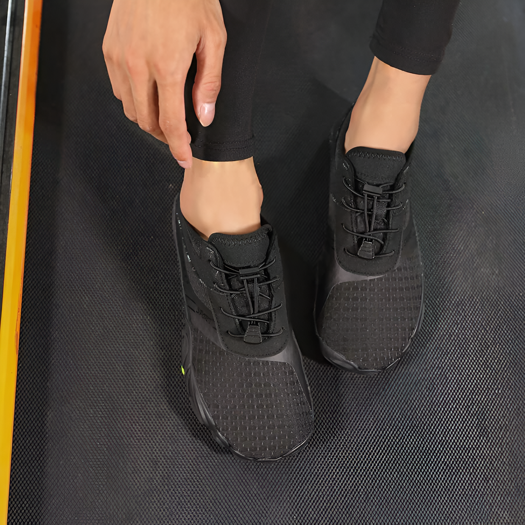 Adjustable Quick Dry Barefoot Water Shoes in Purple - Strap Detail