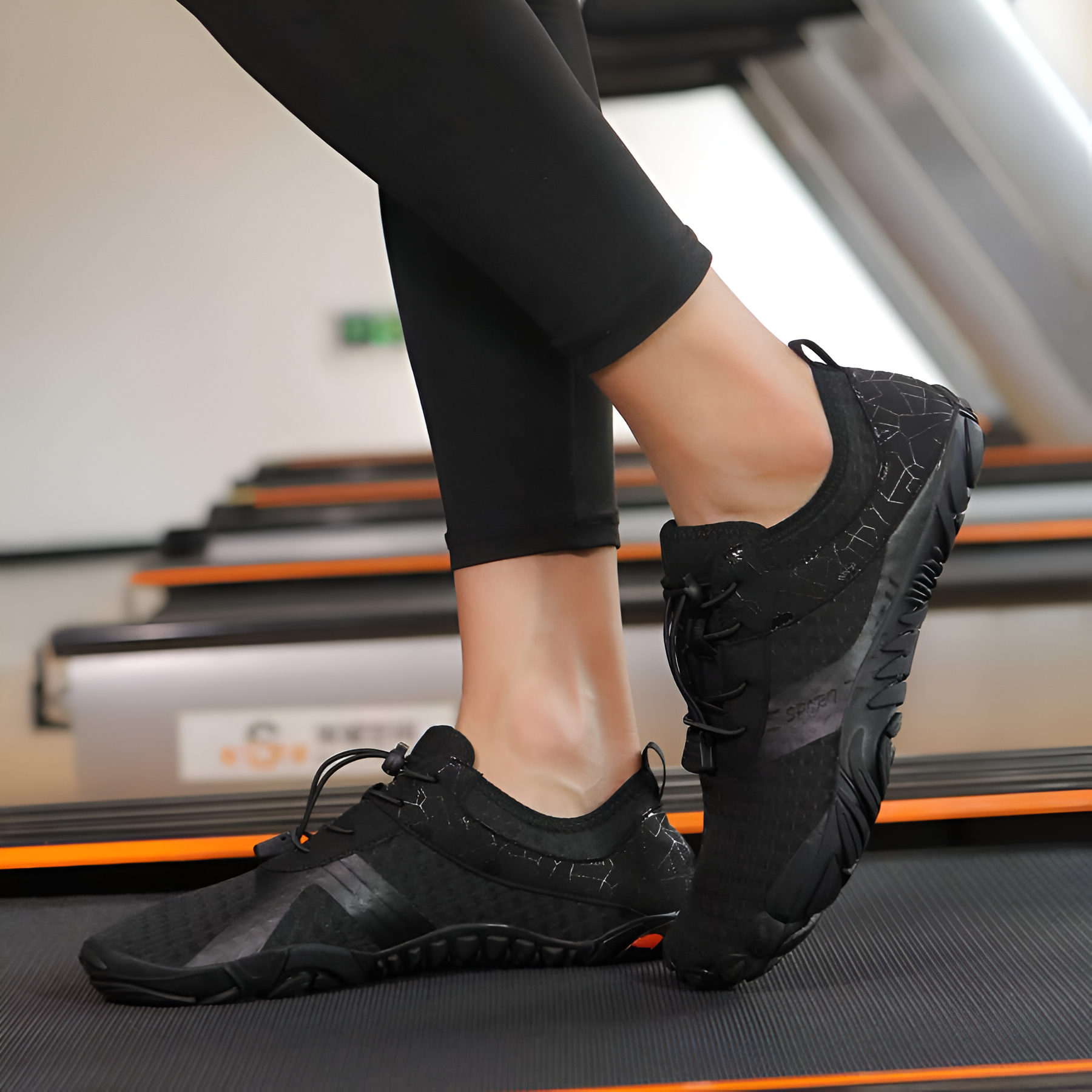 Adjustable Quick Dry Barefoot Water Shoes in Turquoise - Sole Detail