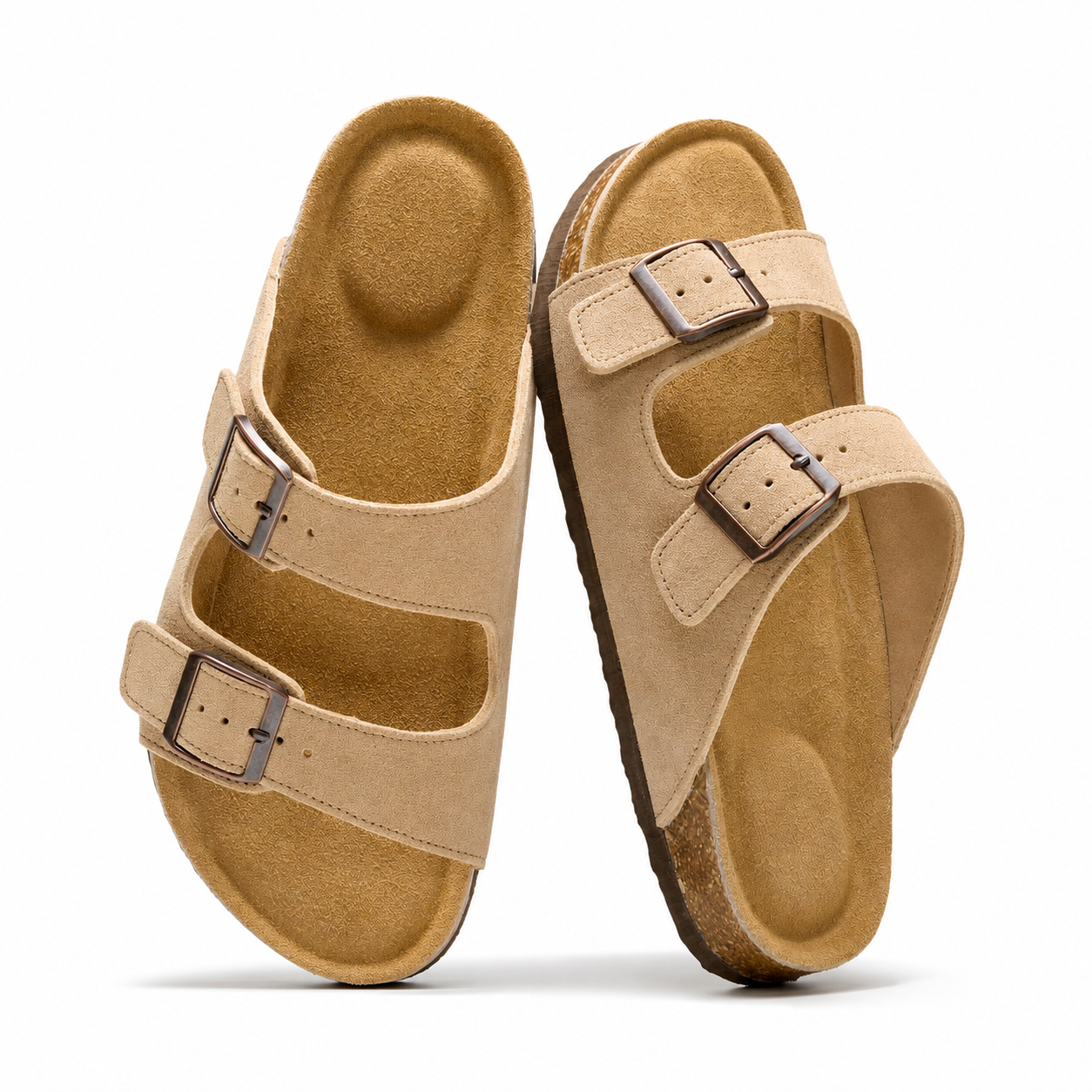 Casual Leather Slide Sandals For Women