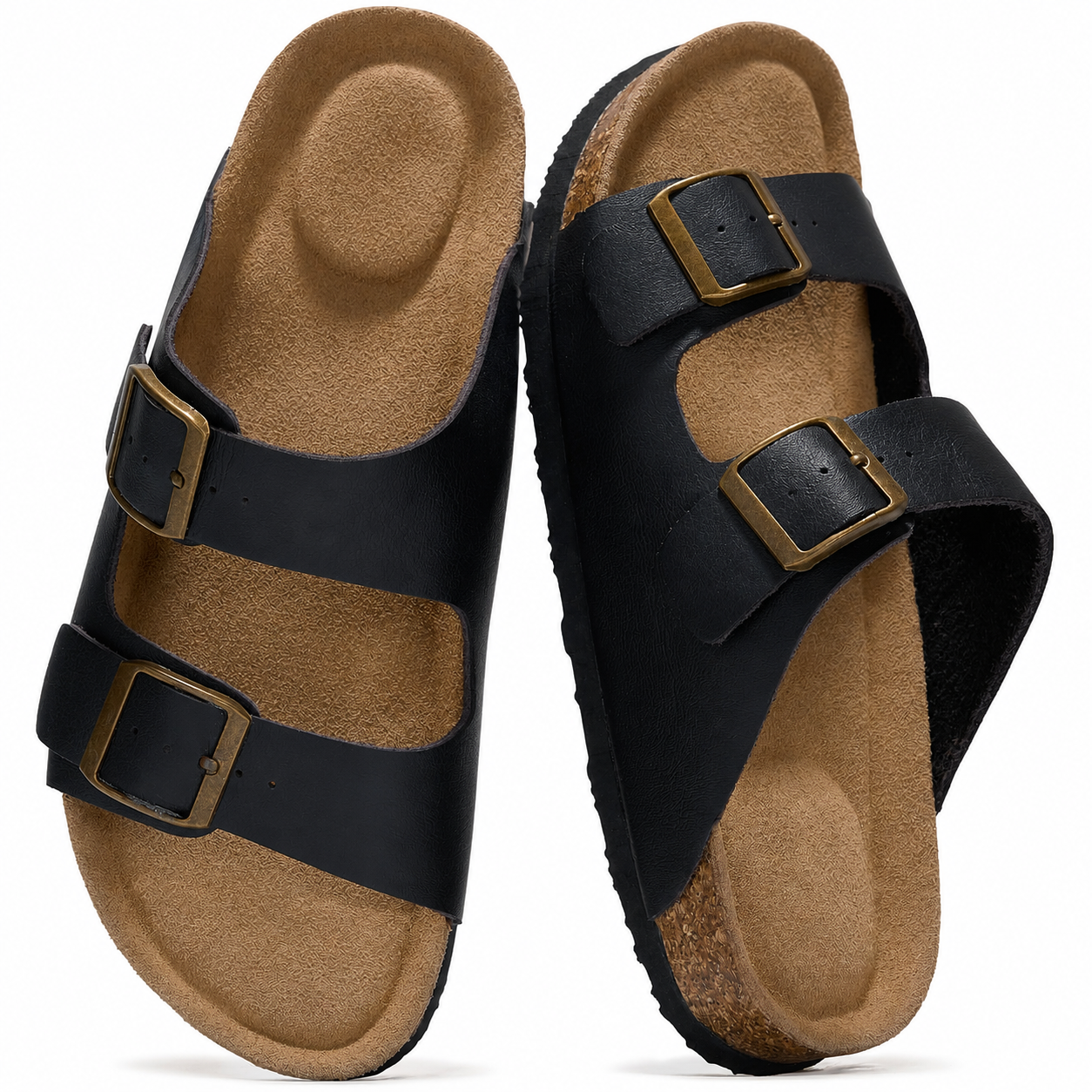 Casual Leather Slide Sandals For Women