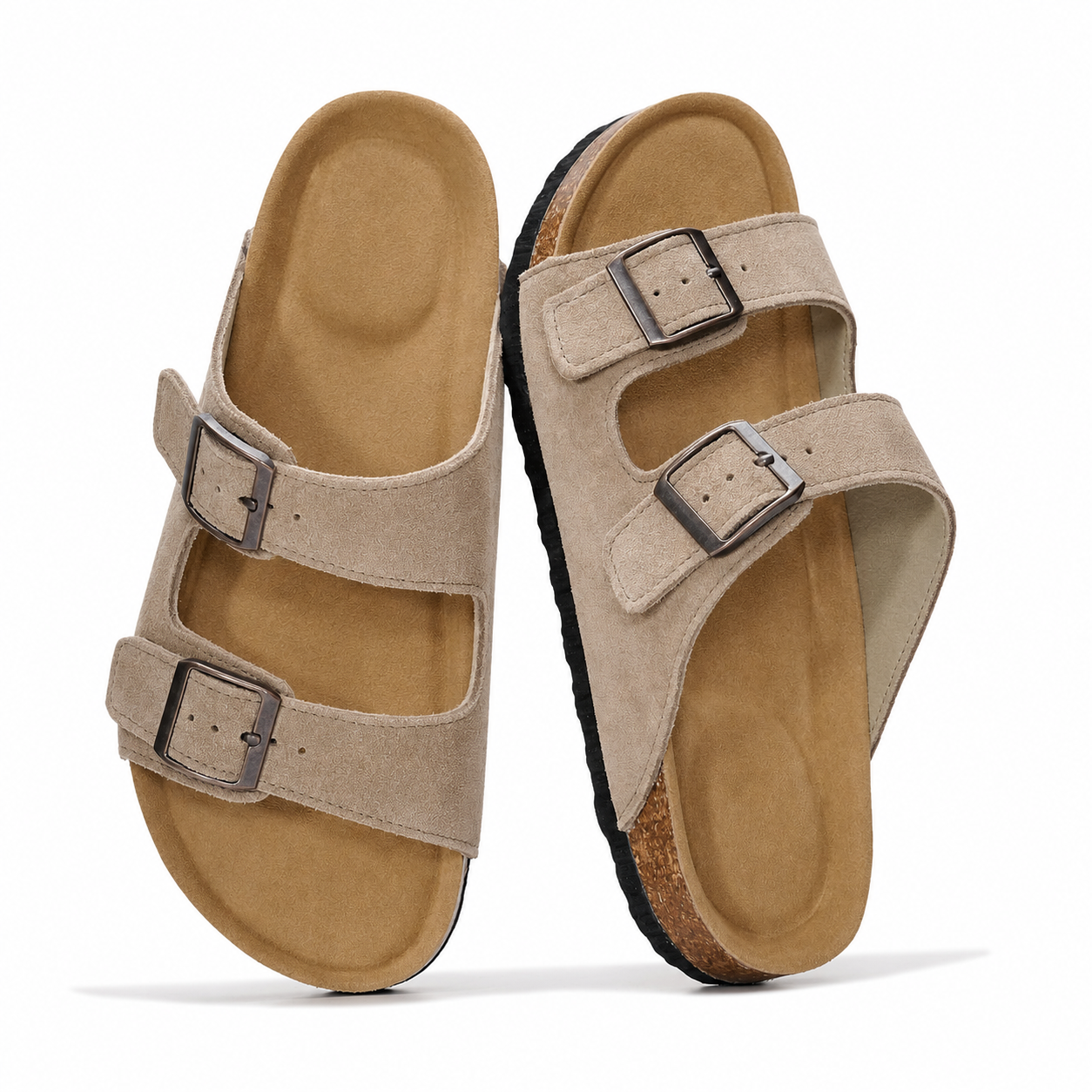 Casual Leather Slide Sandals For Women