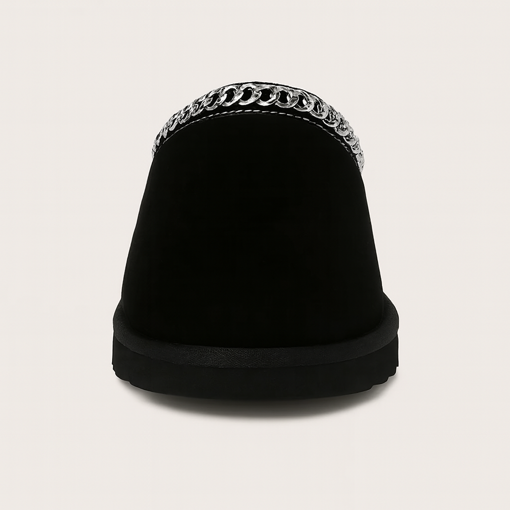 Mens Slip On Suede Lined Clog SlippersMens Slip On Lined Clog Slippers - Image 3